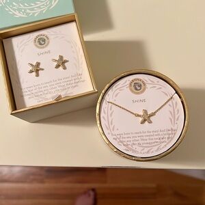 Spartina 449 Gold Starfish Earring & necklace